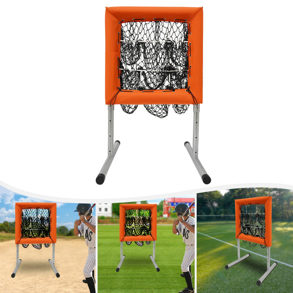 Portable Baseball Pitching Net with Strike Zone