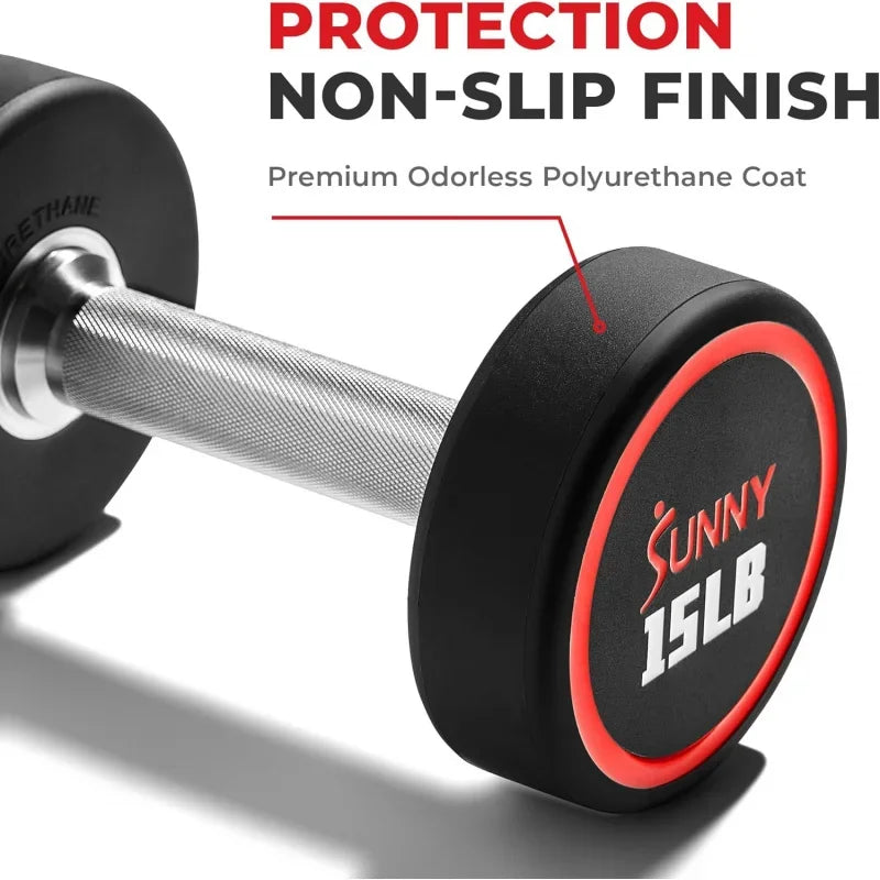 Premium Polyurethane Commercial Grade Round Dumbbells