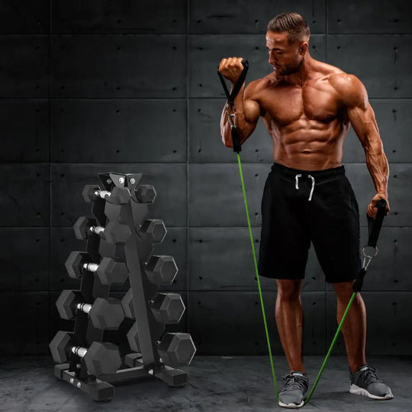 5-Tier Dumbbell Rack Home Sports Fitness Equipment