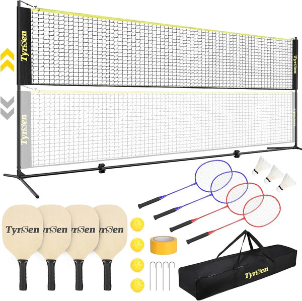Pickleball Badminton Net Set