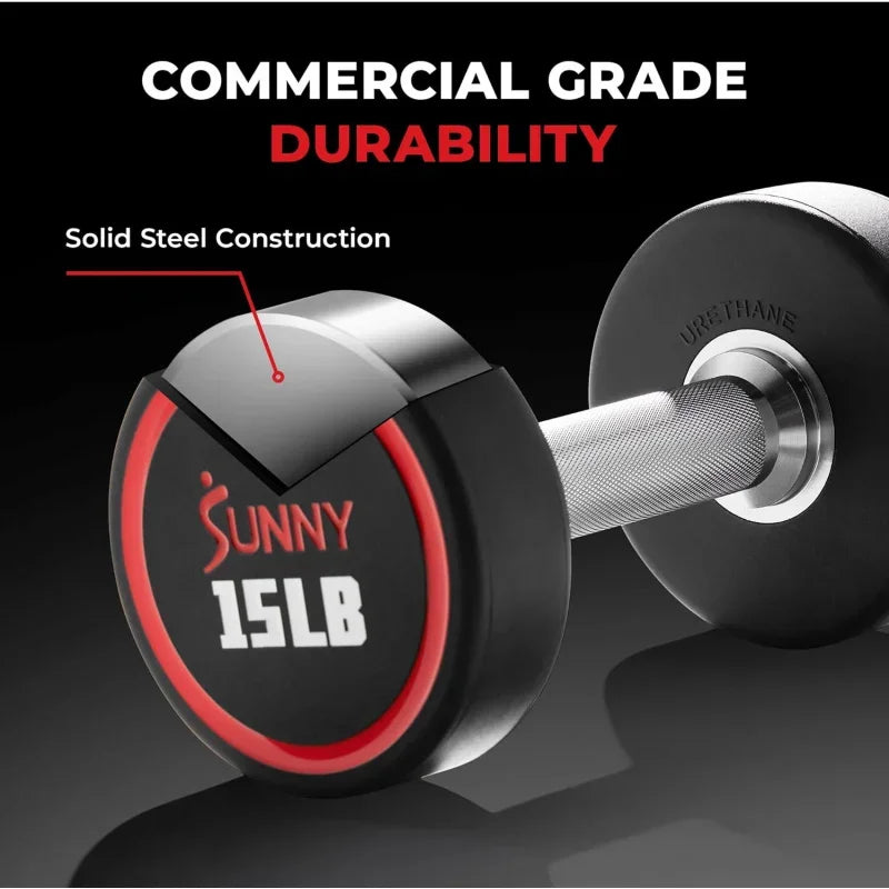 Premium Polyurethane Commercial Grade Round Dumbbells