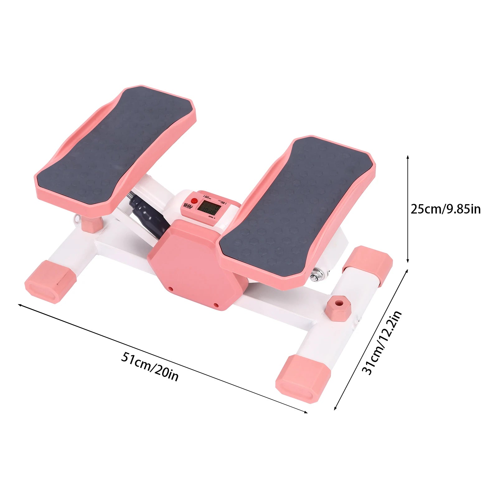 Mini Stepper for Exercise, Home Workout Equipment - Pink