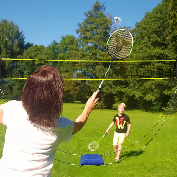 Premium Portable Badminton and Volleyball Net with Carry Bag