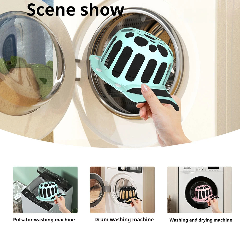 Hat Washer Cage – Baseball Cap Washer Frame Silicone Protector