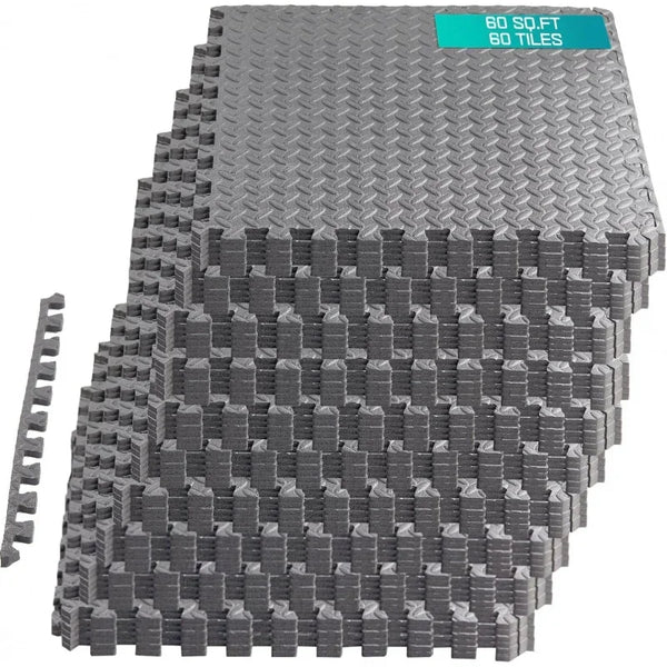 60 SQ.FT Puzzle/Interlocking Exercise Tiles Home Gym
